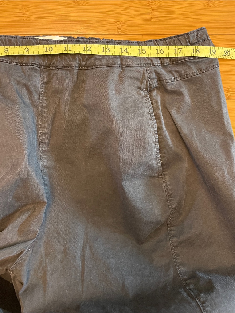 Anthropologie Pilcro Izzie Relaxed Poplin Pull-On Barrel Pants Size 1X Cropped - Picture 11 of 13